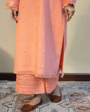 Peach Elegance - 2-Piece Stitched Elegance Lawn