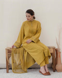 Mustard Elegance 3-Piece Stitched Lawn