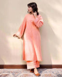 Peach Elegance - 2-Piece Stitched Elegance Lawn